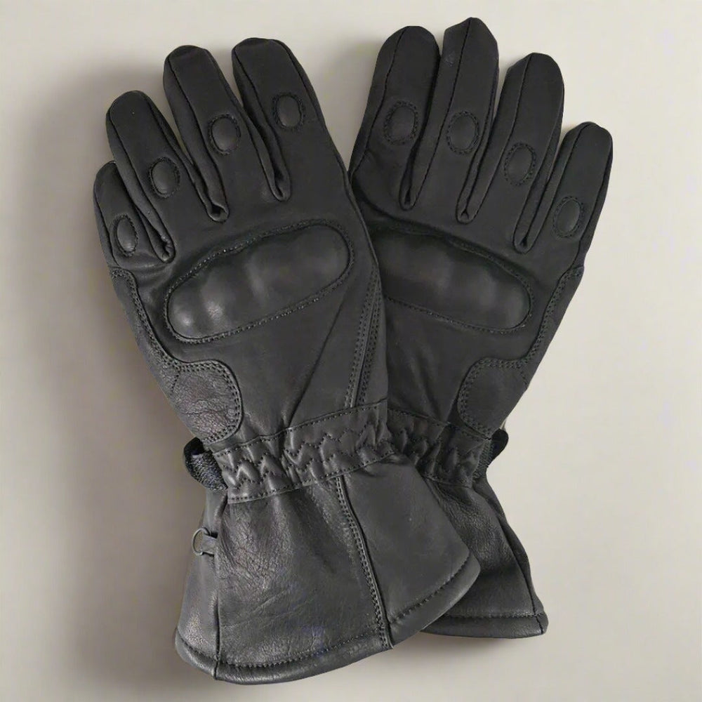 Guantes de motociclista de cuero con guanteletes blindados para hombre Open RoadEX-STOCK Canada 