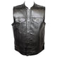 Gilet da club in pelle con interno in flanella da uomo Open RoadEX-STOCK Canada 