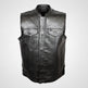 Open Road Men's Flannel Lined Leather Club Vest 