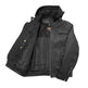 Chaqueta de motociclista de cuero con capucha para hombre Open RoadEX-STOCK Canada 