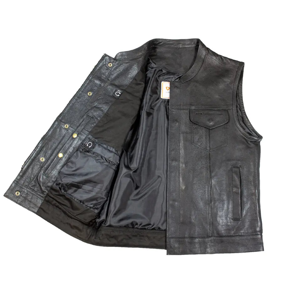 Open Road Men's Leather Club Vest EX-STOCK Canada 
