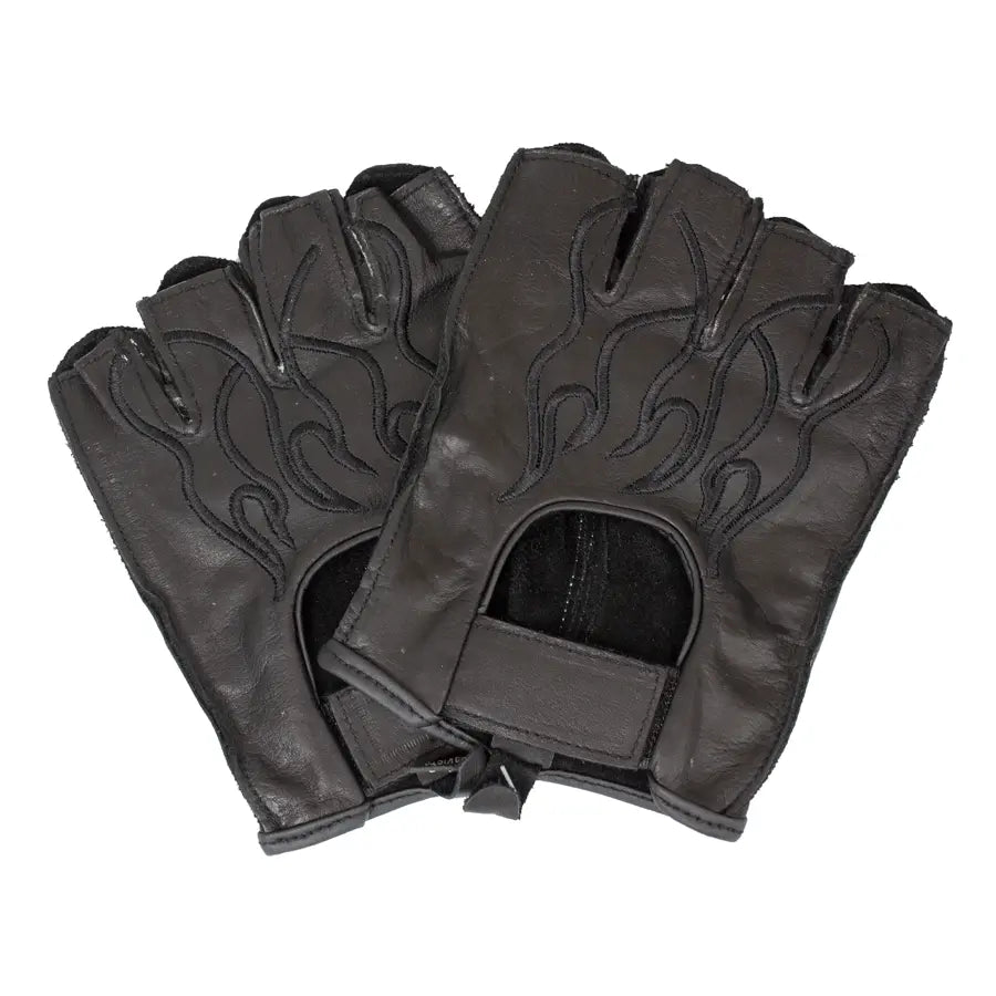 Guantes de cuero sin dedos para hombre Open RoadEX-STOCK Canada 
