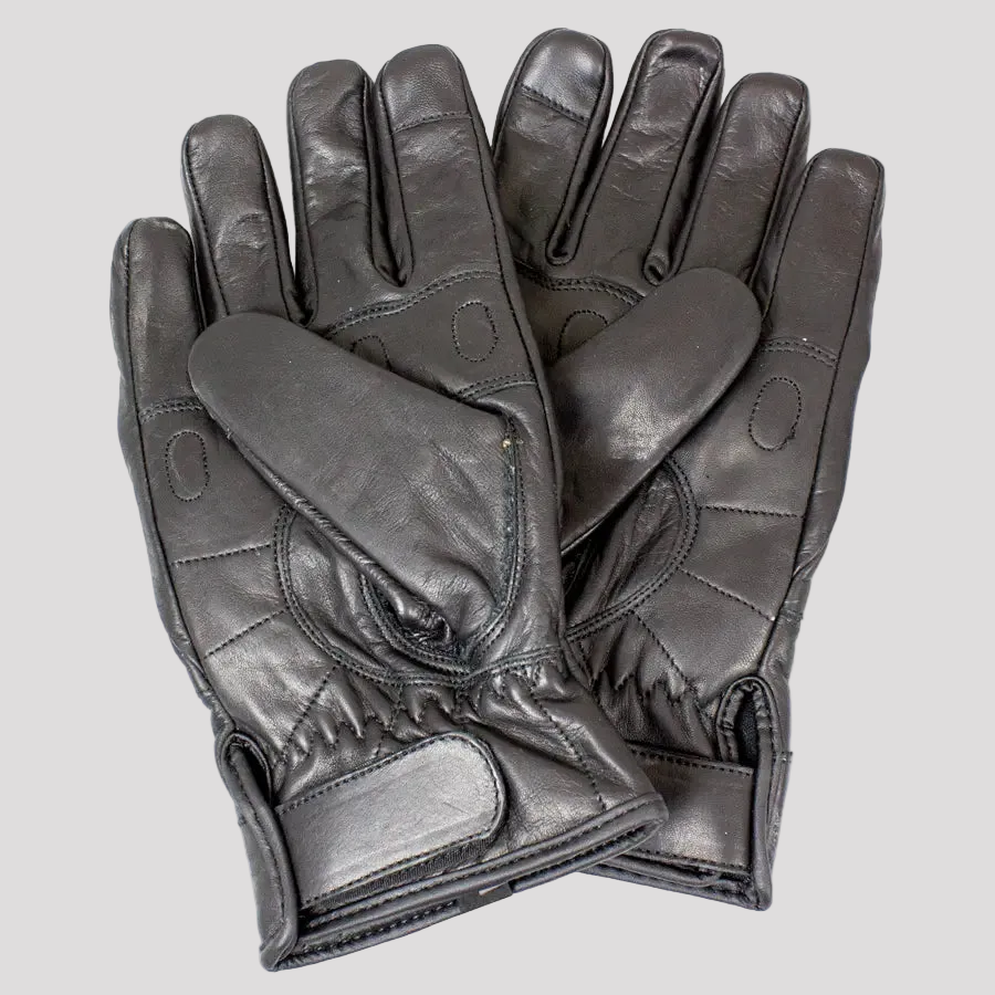 Gants de Moto en Cuir avec Renforts en Kevlar pour Articulations, Homme Open Road 