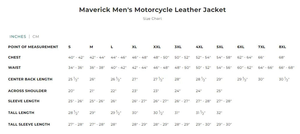 Open Road Herren Leder-Motorradjacke MaverickEX-STOCK Canada 