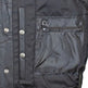 Gilet en cuir Upside pour hommes Open Road avec diamants noirs cousus 