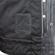 Gilet en cuir Upside pour hommes Open Road avec diamants noirs cousus 