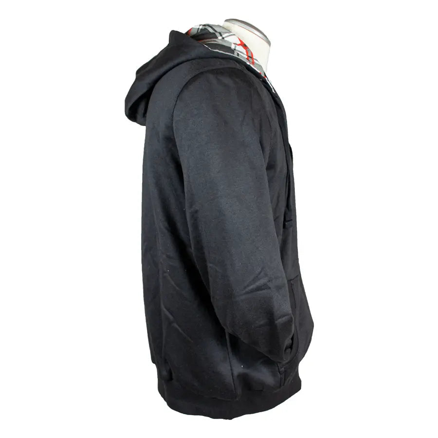 Sudadera con cremallera para hombre Open Road con capucha a cuadrosEX-STOCK Canada 