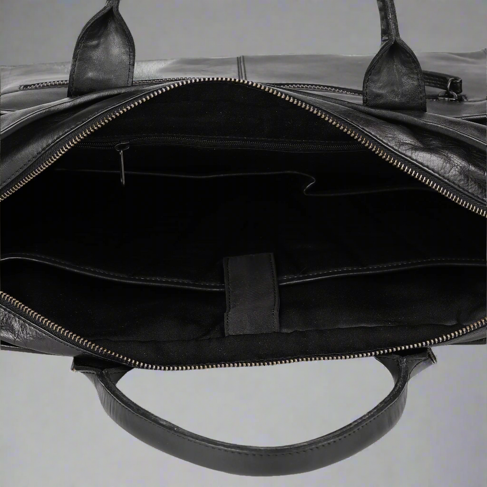 Bolso de cuero BOL/Open Road para portátil, tipo mensajero con dos asasEX-STOCK Canada 