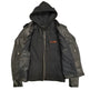 Open Road Damen Hoodie Klassische Leder-MotorradjackeEX-STOCK Canada 