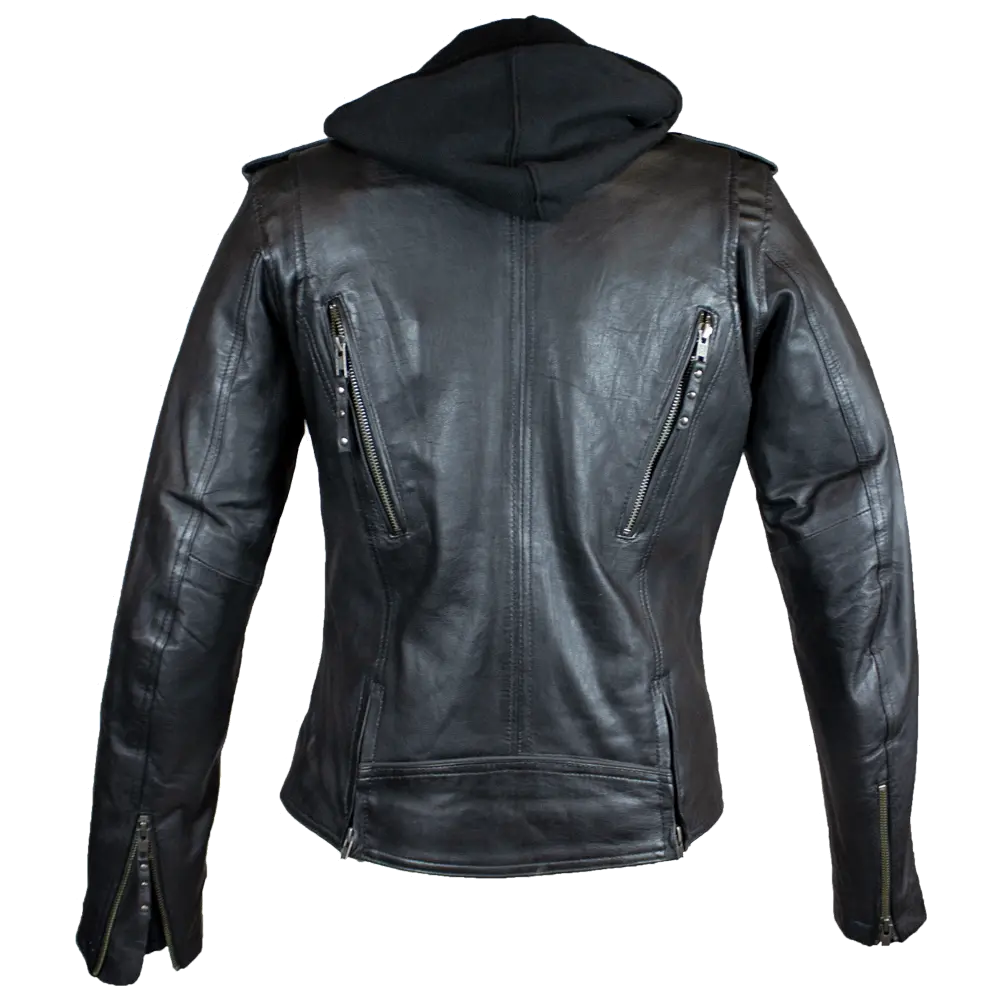 Open Road Damen Hoodie Klassische Leder-MotorradjackeEX-STOCK Canada 