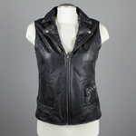 Open Road Women's Studded Leather Vest 