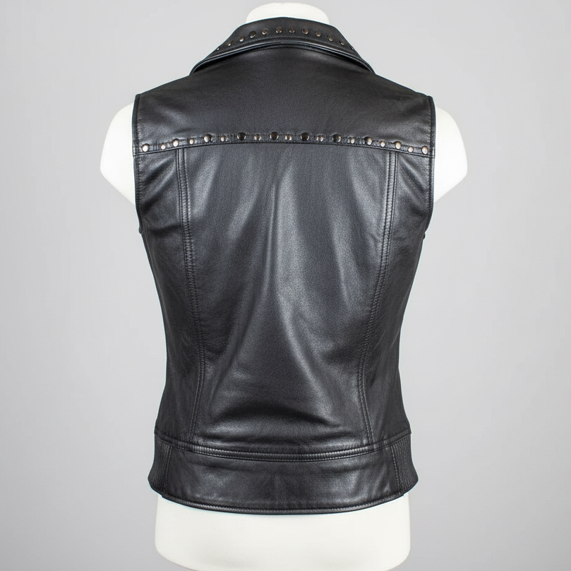 Gilet en cuir clouté pour femmes Open Road 
