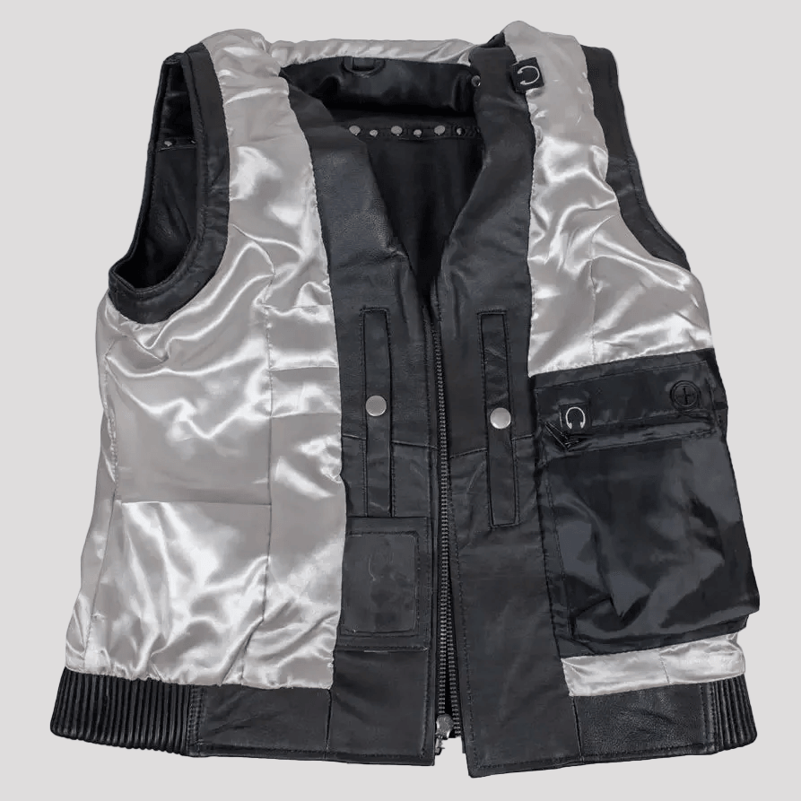 Open Road Women's Studded Leather Vest 