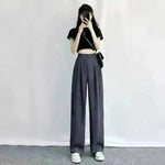 Oversized Women's Drape Suit Pants Loose Straight Leg - EX-STOCK CANADA