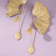 Oversized fan earrings EX-STOCK Canada 