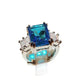 Overturn Stone Inlay Powder Rhinestone Ring - EX-STOCK Canada