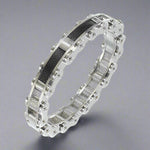 Pulsera para hombre GoSteel de eslabones de acero inoxidable para bicicletaEX-STOCK Canada 