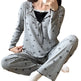 Pajamas For Women Long Sleeve With Chest Pad - EX-STOCK Canada