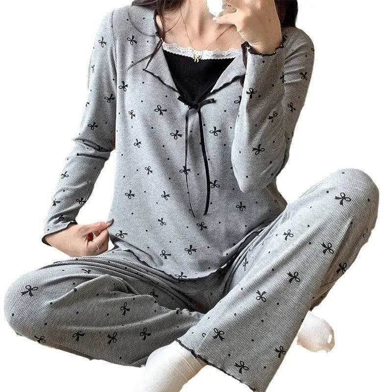 Pajamas For Women Long Sleeve With Chest Pad - EX-STOCK Canada