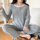 Pajamas For Women Long Sleeve With Chest Pad - EX-STOCK Canada