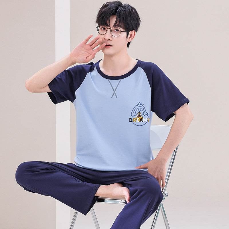 Pajamas Men's Short-sleeved Trousers Summer  EX-STOCK CANADA