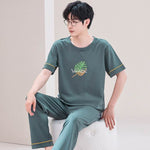 Pajamas Men's Short-sleeved Trousers Summer  EX-STOCK CANADA