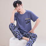 Pajamas Men's Short-sleeved Trousers Summer  EX-STOCK CANADA