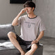 Pajamas Men's Summer Cotton Short Sleeve Shorts Suit  EX-STOCK CANADA