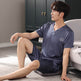 Pajamas Short-sleeved Shirt And Shorts Loose Ice Silk Suit Homewear  EX-STOCK CANADA
