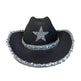 Party Black Bilateral Sequined Cowboy Hat - EX-STOCK Canada
