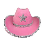 Party Black Bilateral Sequined Cowboy Hat - EX-STOCK Canada
