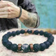 Personality Men's Black Volcanic Stone Bracelet - EX-STOCK CANADA