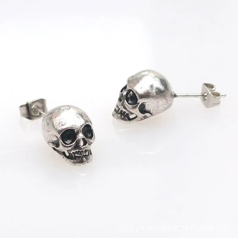 Personality Retro Skull Eardrops Earrings For Halloween - EX-STOCK Canada