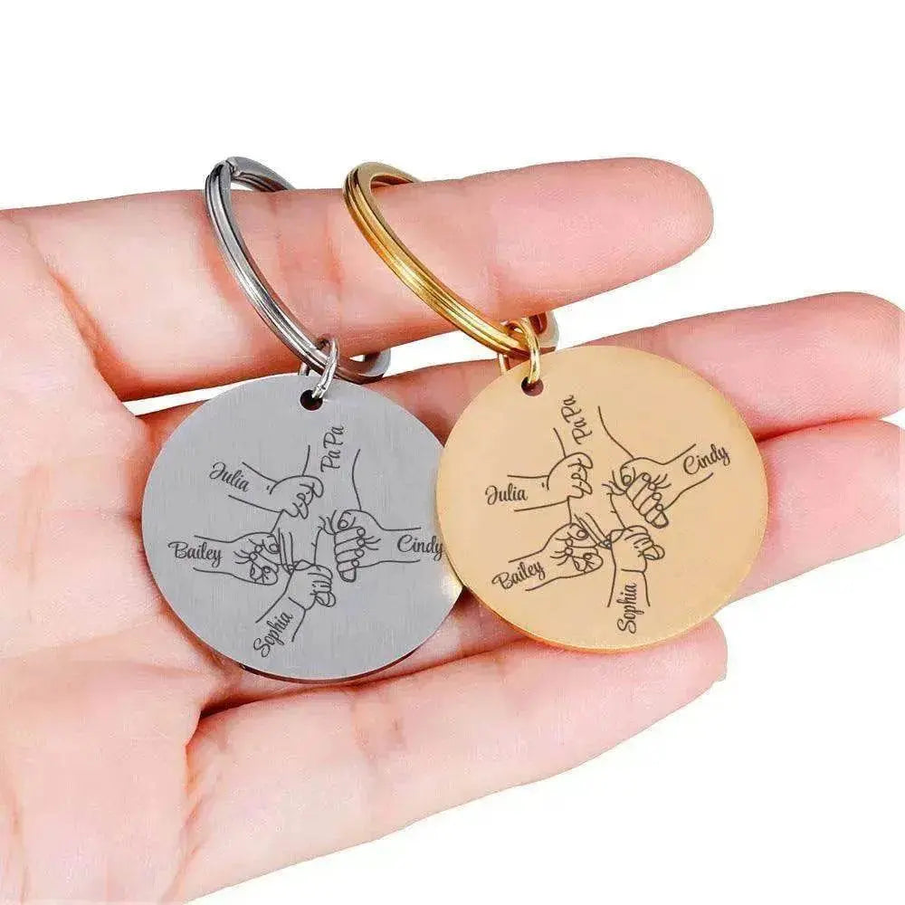 Personalized Father's Day DIY Name stainless steel Keychain - EX-STOCK Canada