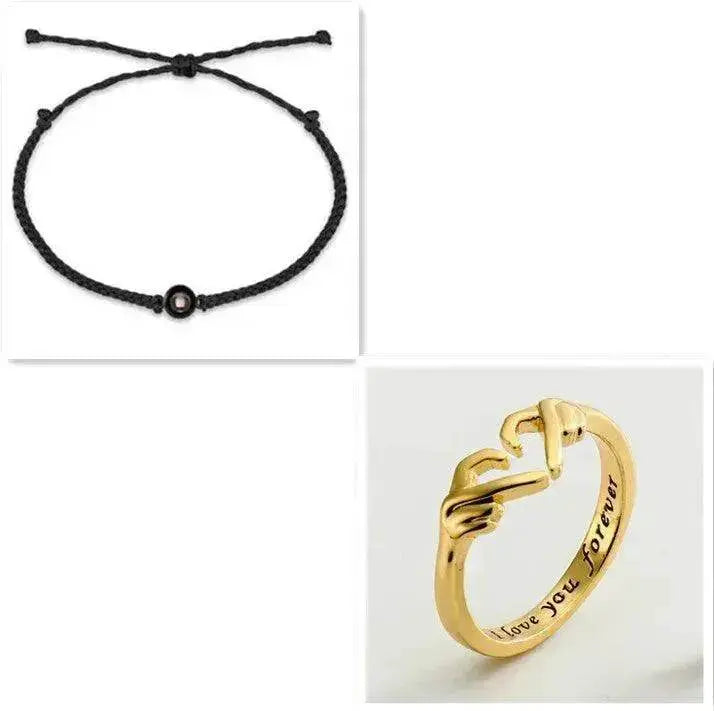 Personalized Photo Projection Bracelet 100 Languages I Love You Custom Photo Bracelets Custom Couple Jewelry Mother's Day Gift Greeting Cards - EX-STOCK Canada