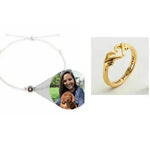 Personalized Photo Projection Bracelet 100 Languages I Love You Custom Photo Bracelets Custom Couple Jewelry Mother's Day Gift Greeting Cards - EX-STOCK Canada