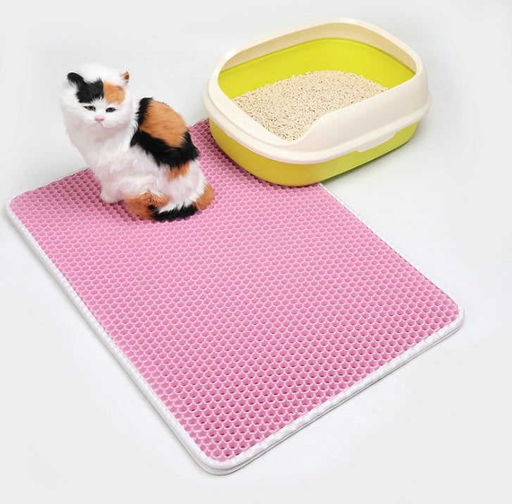 Pet Cat Litter Mat Pet Supplies EVA Double Cat Litter Mat EX-STOCK Canada 
