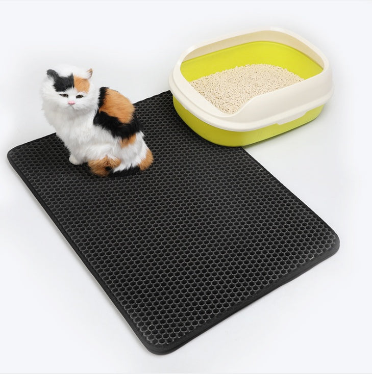Pet Cat Litter Mat Pet Supplies EVA Double Cat Litter Mat EX-STOCK Canada 