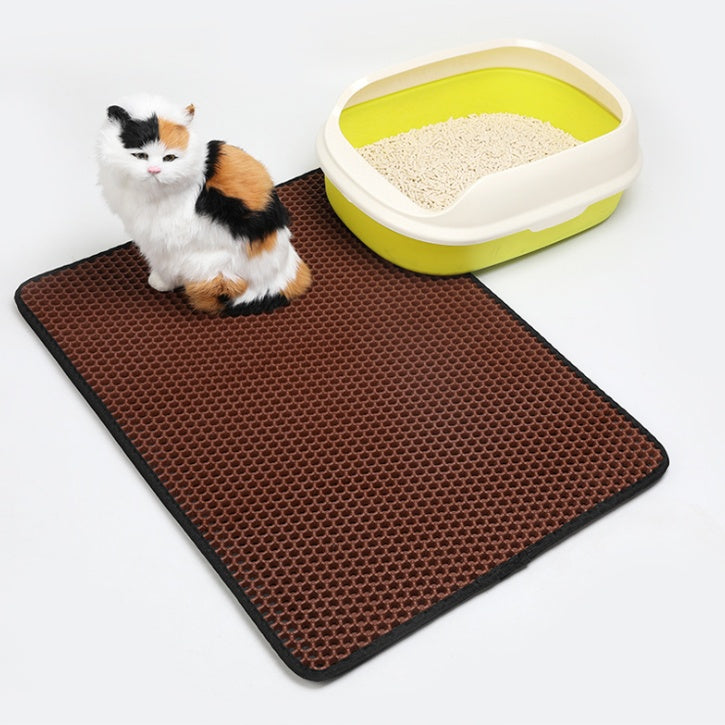 Pet Cat Litter Mat Pet Supplies EVA Double Cat Litter Mat EX-STOCK Canada 