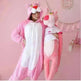 Pink cartoon one-piece pajamas - EX-STOCK CANADA