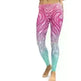 Pink+Turquoise Mandala Weave Yoga/Workout Leggings - EX-STOCK CANADA