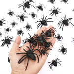 Plastic Spiders, 40 PCS Black Realistic Plastic Fake Scary Spiders Halloween Prank Props Halloween Spider Large And Small Fake Spider-Cannot Be Listed On Amazon Platform - EX-STOCK Canada