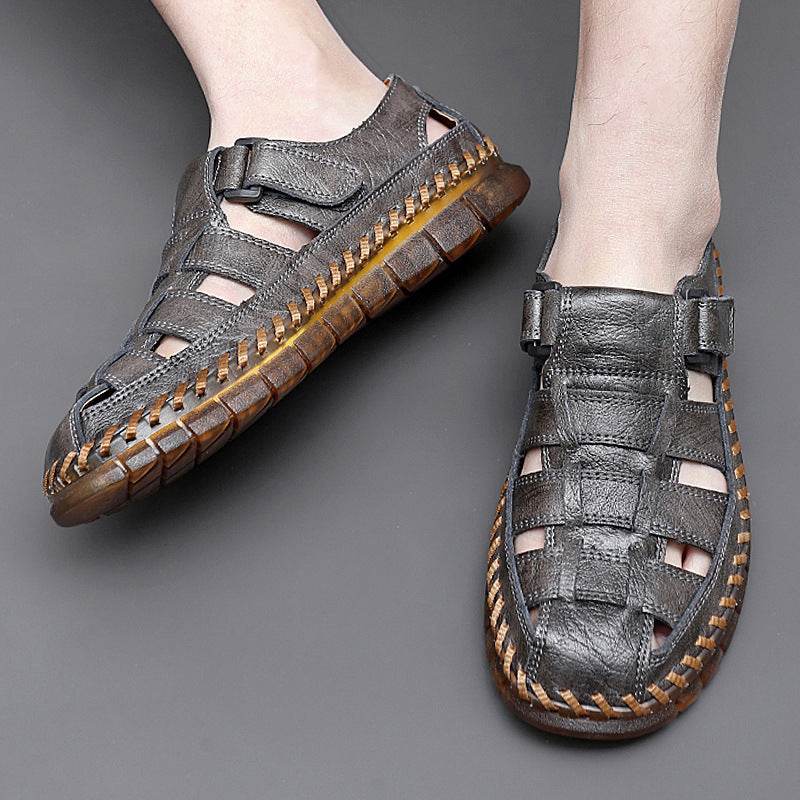 Plus Size Men's Beach Sandals Retro Hollow Out  EX-STOCK CANADA