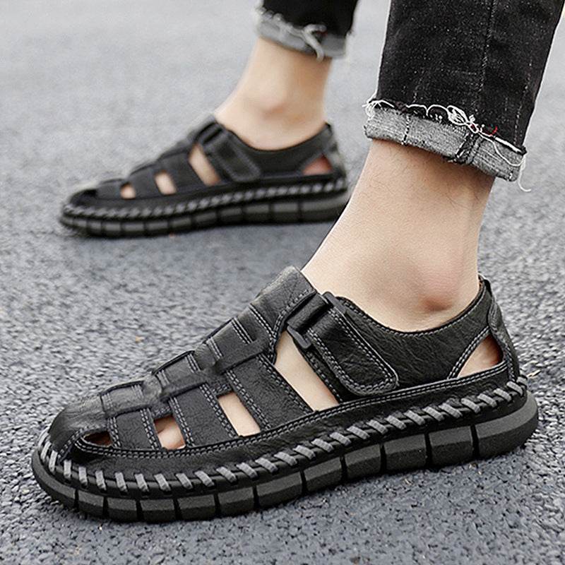 Plus Size Men's Beach Sandals Retro Hollow Out  EX-STOCK CANADA