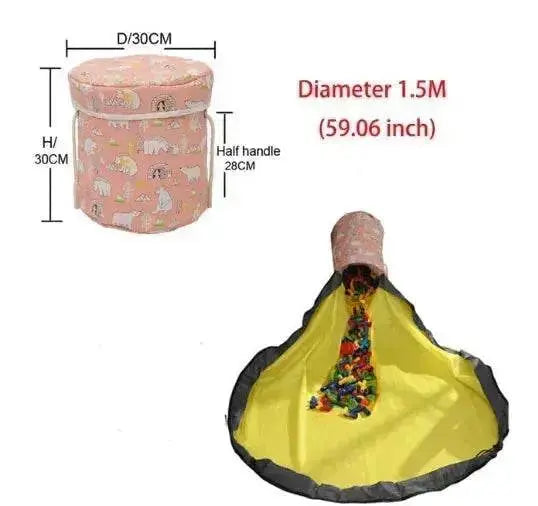 Portable Kids Toy Storage Bag - EX-STOCK Canada