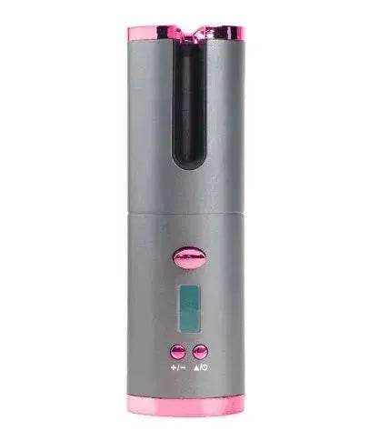 Portable LCD Hair Curler: Rechargeable, Ceramic, Auto Rotating - EX-STOCK Canada