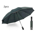 Portable Windproof Umbrella, 10Ribs Auto Close, Reflective for Safety - EX-STOCK Canada