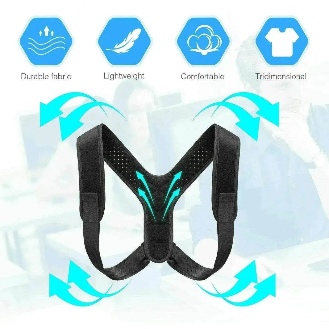 Posture Corrector Men Women Upper Back Pain Brace Clavicle Support Straightener - EX-STOCK Canada