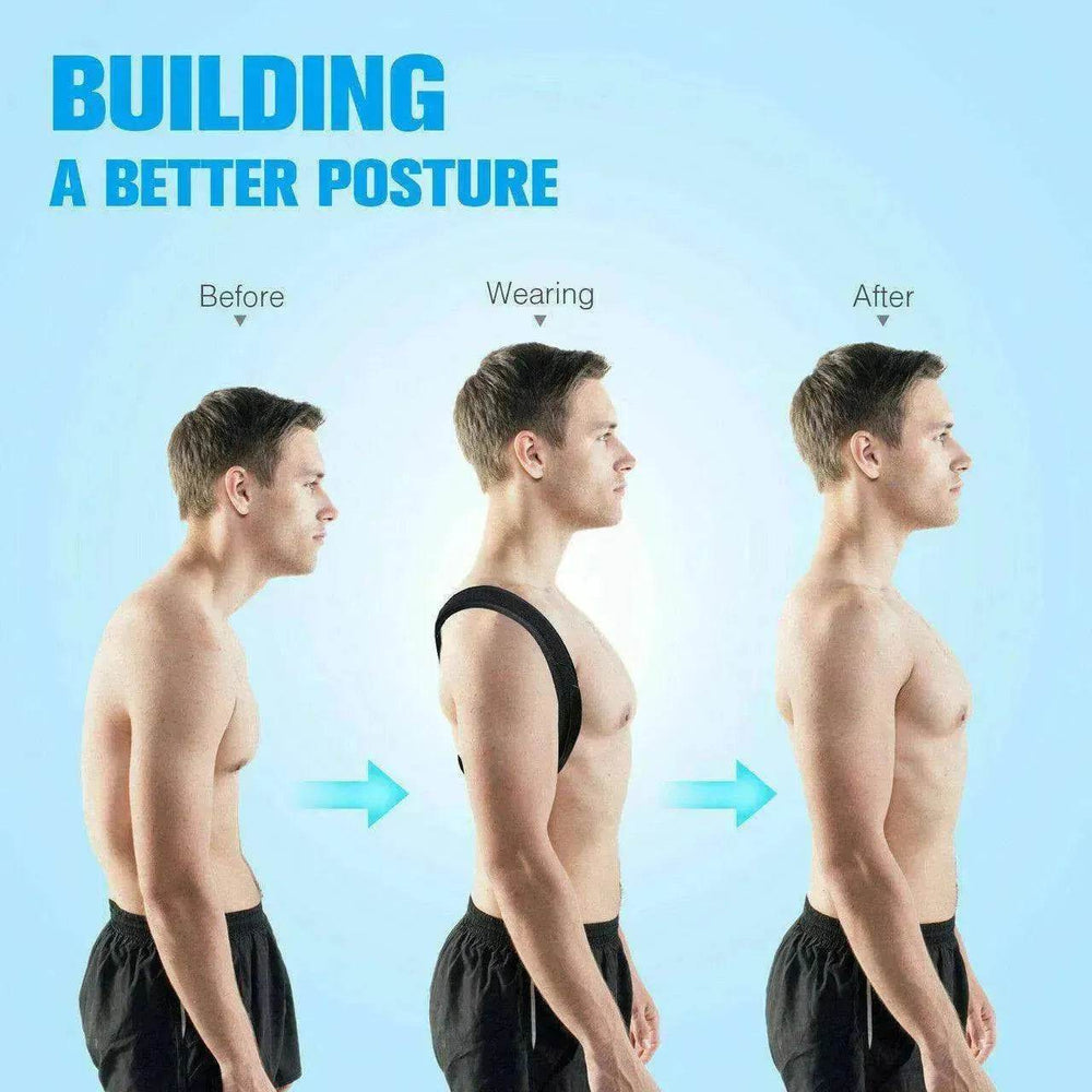 Posture Corrector Men Women Upper Back Pain Brace Clavicle Support Straightener - EX-STOCK Canada