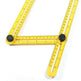 Practical Four Folding Plastic Ruler Metric Scale Multifunctional Measuring Angle Ruler - EX-STOCK Canada
